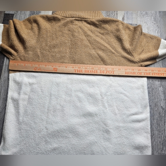 J. Crew Sweater Quarter Zip Sweater Women's Medium Gold Zipper - Picture 9 of 10